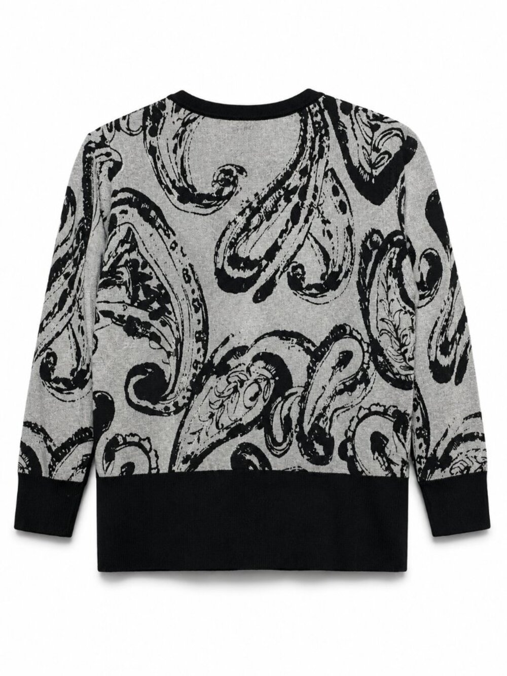 Premise Grey Black Paisley Button Up Cardigan Size S NWT - Picture 6 of 6